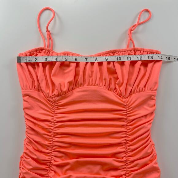 Superdown Rachelle Mini Dress Size Small Ruched Cocktail Club Party Statement - Picture 9 of 10